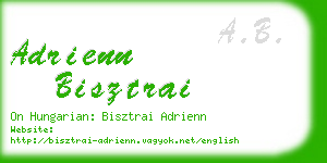 adrienn bisztrai business card